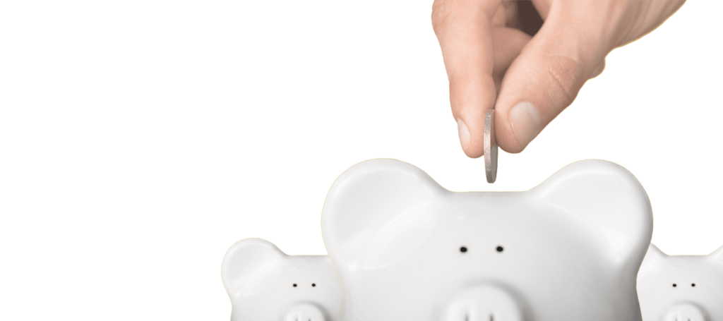 Sparschwein mit Geld